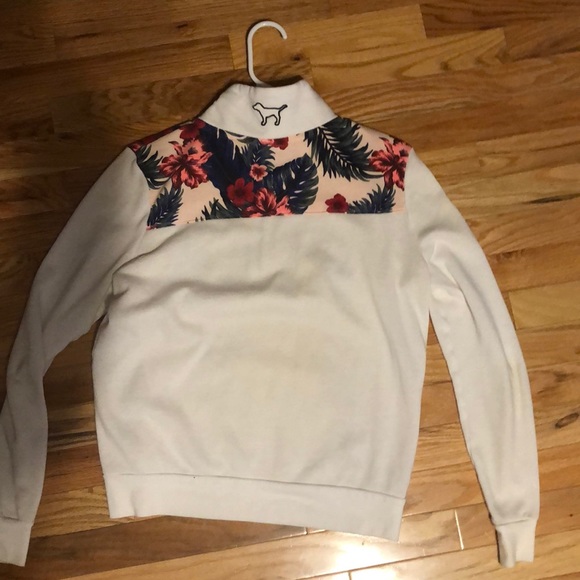 Pink White Quarter Zip - Picture 3 of 4